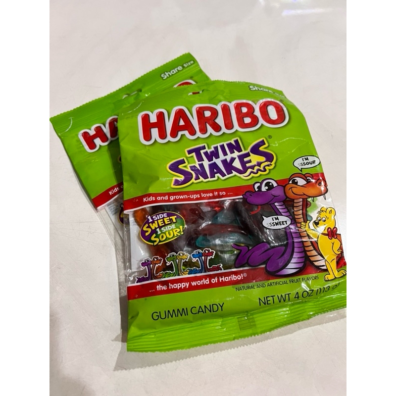 

Haribo Twin Snakes Gummi Candy permen haribo usa amrik amerika handcarry