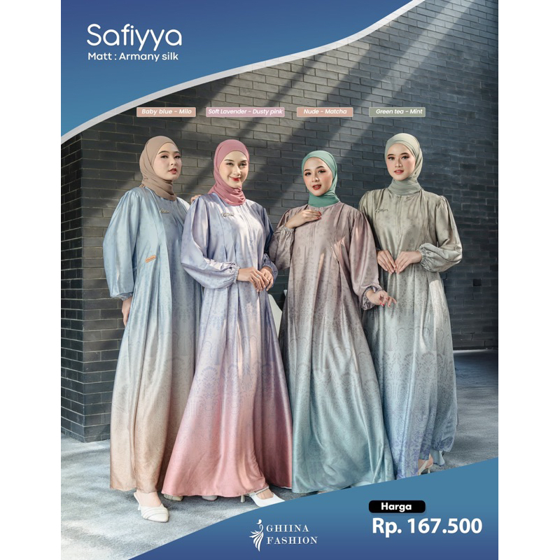 Ghiina Fashion - Dress / Gamis / Safiyya Dress Ghiina Fashion