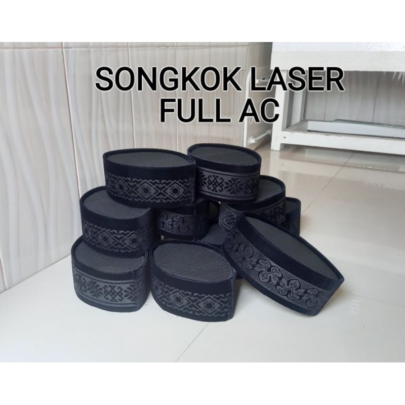 SONGKOK LASER FULL AC, TINGGI 9cm(standart), Bludru premium