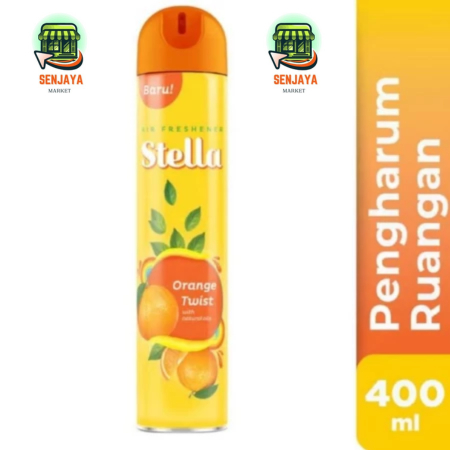 Stella Aerosol 400ML Pengharum Ruangan Semprot Stella Orange | Stella Aerosol Spray | Stella 400ML