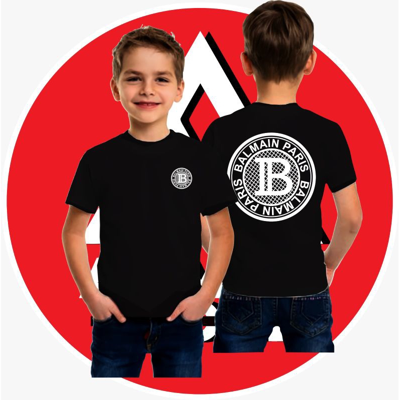 Kaos Anak Balsam Main Paris Balmain