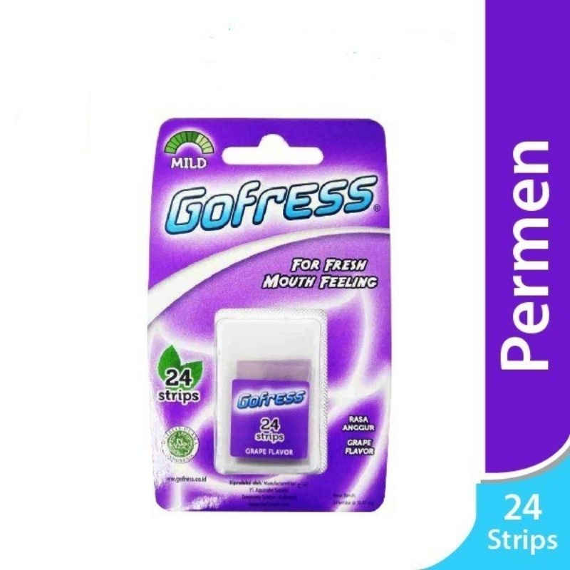 

Goffress Permen Grape Flavor 24 Strips