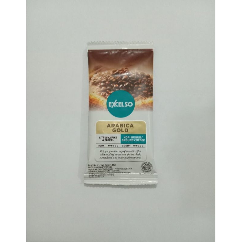 

kopi excelso arabica gold per sachet