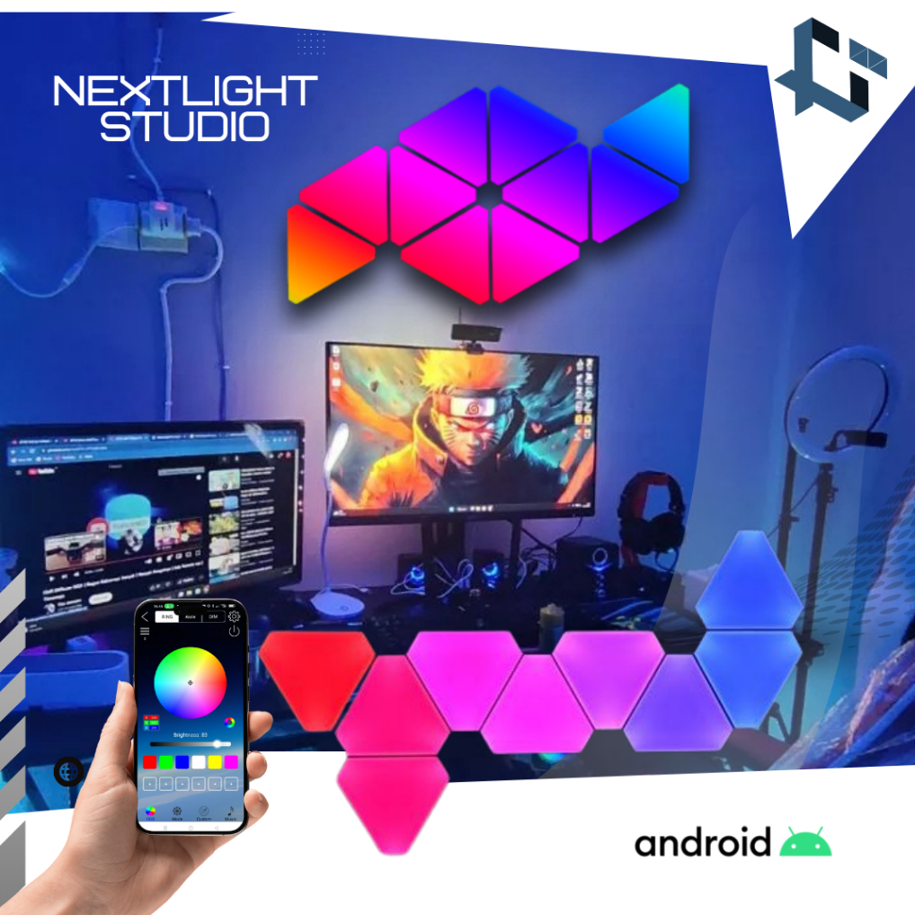 NEXTLIGHT LED GAMING ROOM / Lampu gaming [ WS 2811 / 2812] Lampu Kamar Gaming / LED Panel / Lampu de