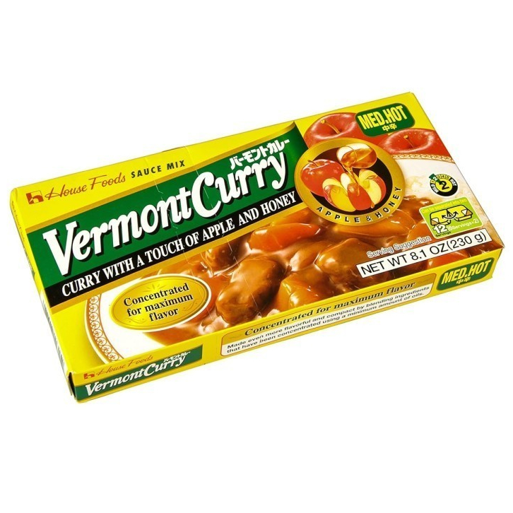 

HOUSE Foods Vermont Curry Medium Hot/Bumbu Kari Instan Medium Hot 230gr
