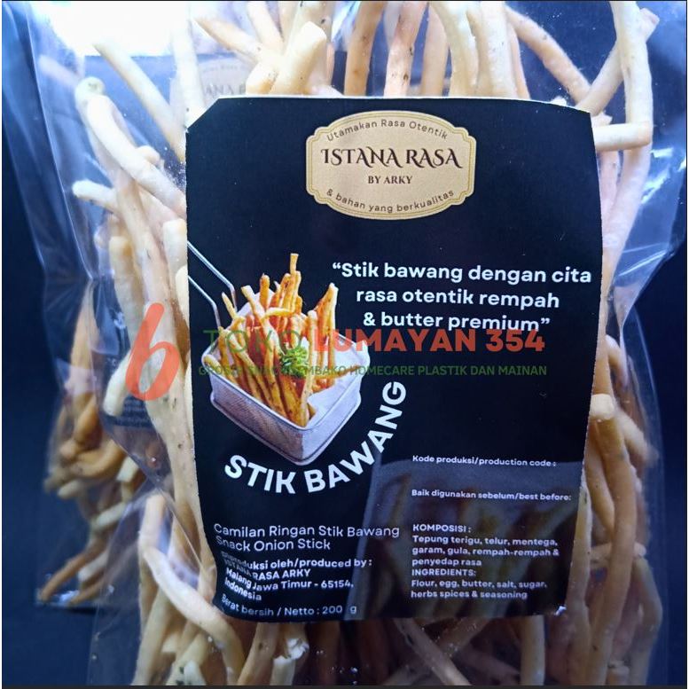 

Stik Bawang Keju / Keripik Stick Bawang atau Keju Enak Gurih Renyah isi 200 gram