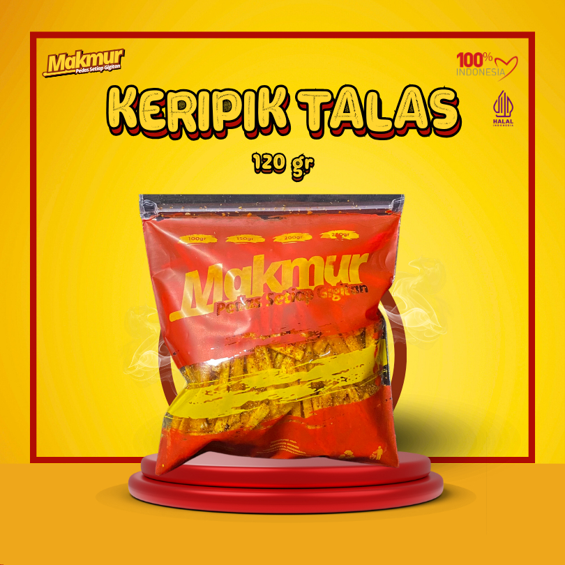 

Makmur Keripik Talas Varian Level Pedas - Makanan Ringan Viral