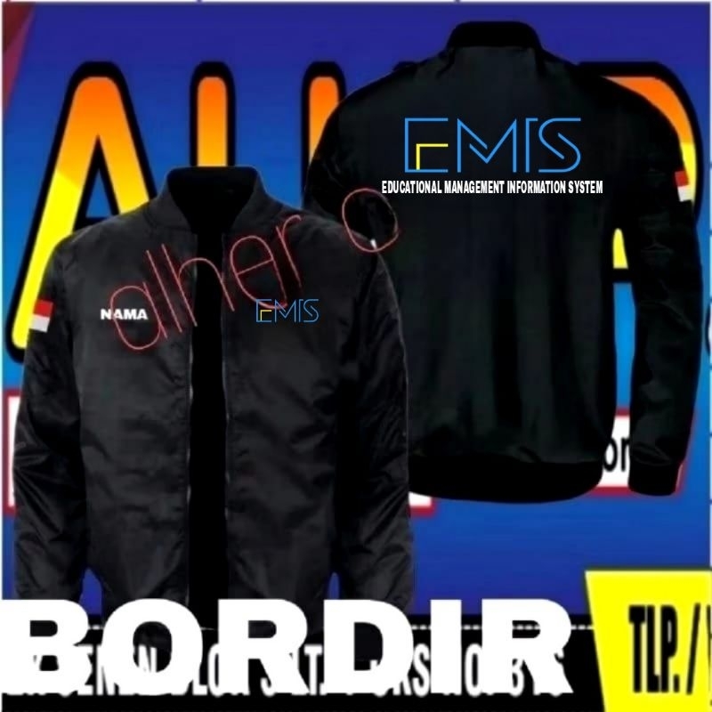 Jaket bordir emis jaket emis jaket bomber emis jaket kerja emis jaket seragam emis jaket operator ma
