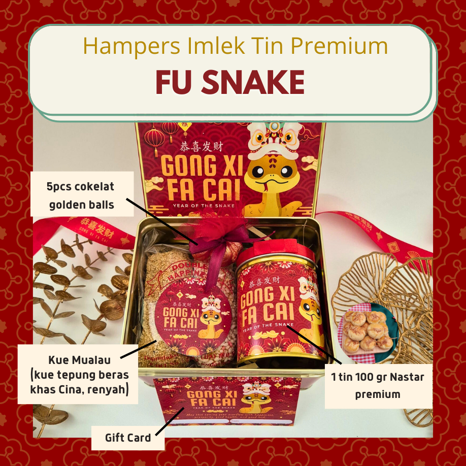 

Hampers Imlek Unik 2025 CNY Hamper Fu Shio Ular Lucky Premium