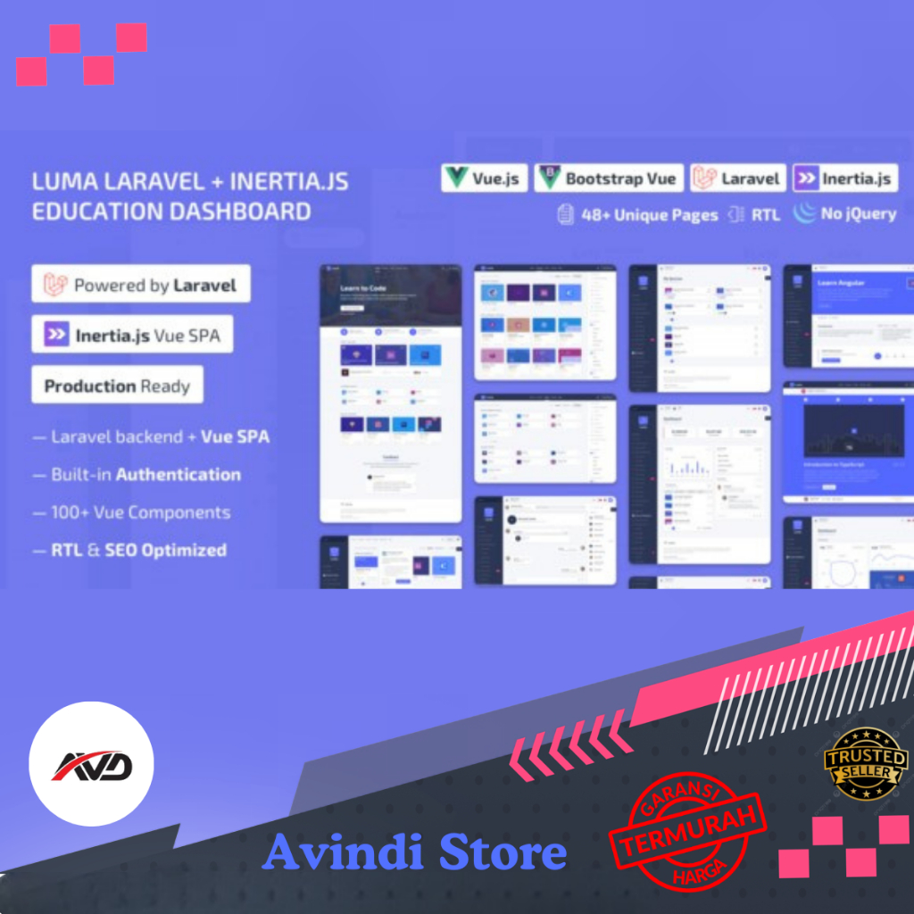 Luma Laravel LMS & Vue Education Admin Dashboard Template