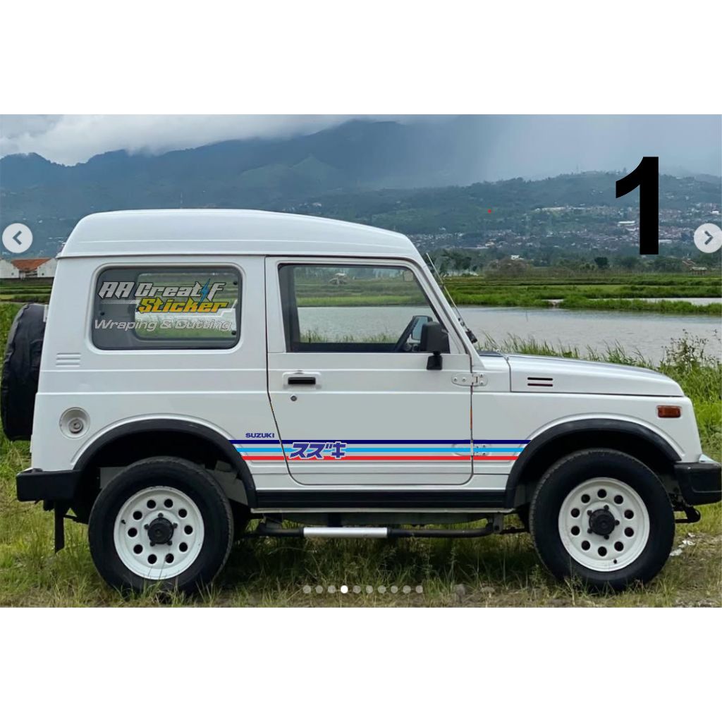 sticker mobil side decal cutting sticker suzuki katana