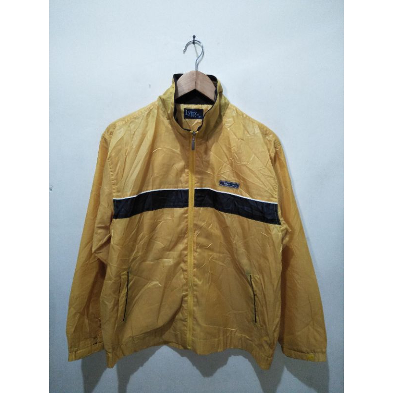 jaket parasut lynx usa kuning tebal second original