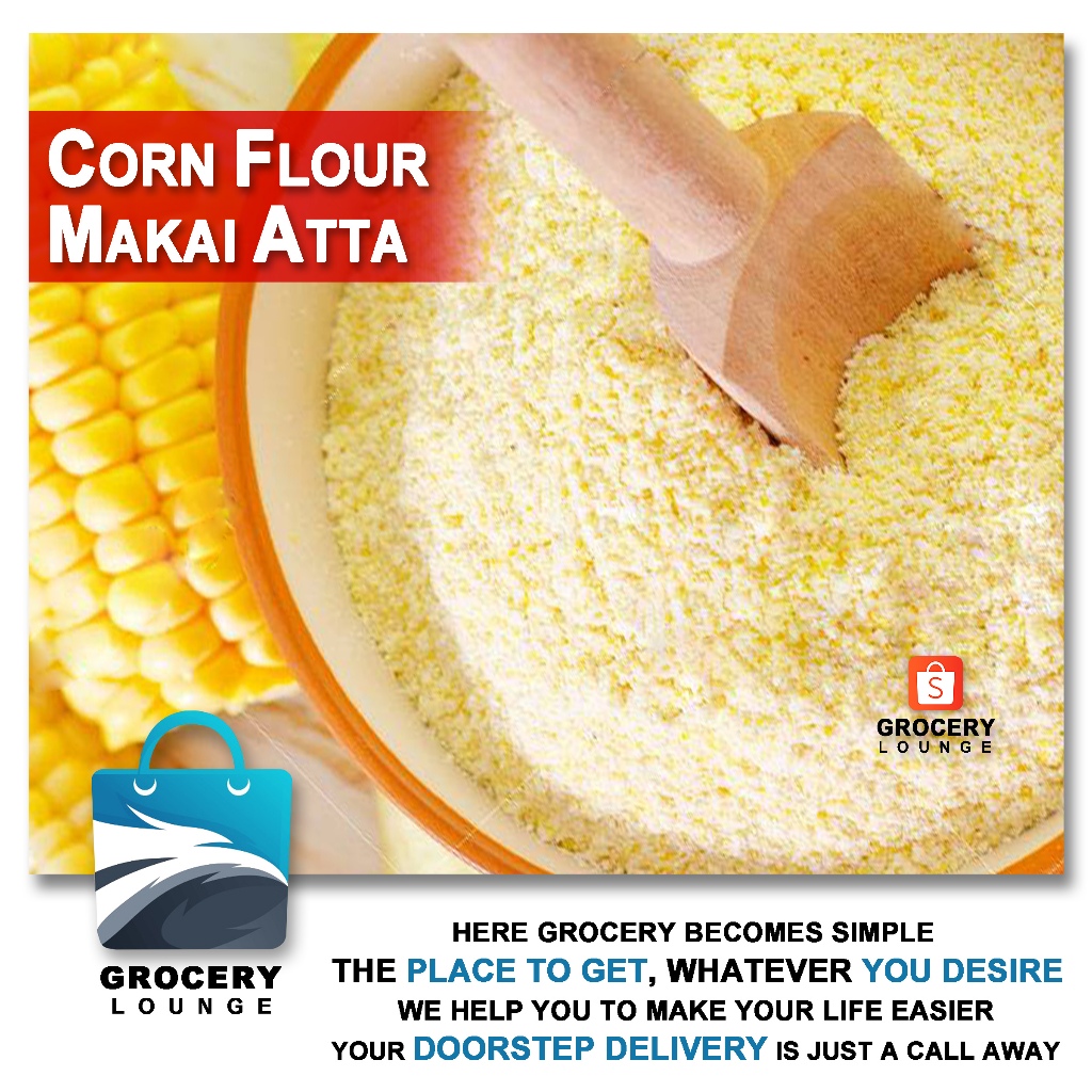 

Makai Atta 500g - Corn Flour - Tepung Jagung Halus - مکئی کا آٹا - (Gluten Free - Non GMO)