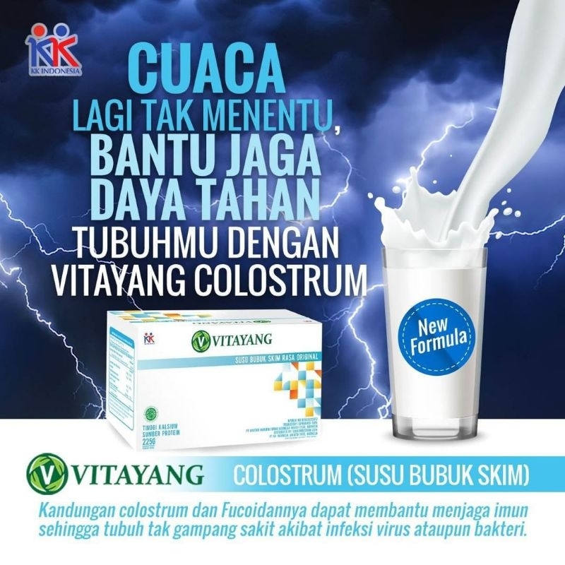 

Susu Kesehatan Vitayang Susu Bubuk Skim Rasa Original / Vitayang Colostrum