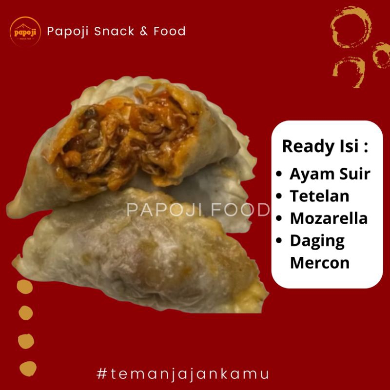 

Cireng Isi Jumbo Lengkap Varian Isian Ayam Suwir Mozarella Tetelan Daging Pedas