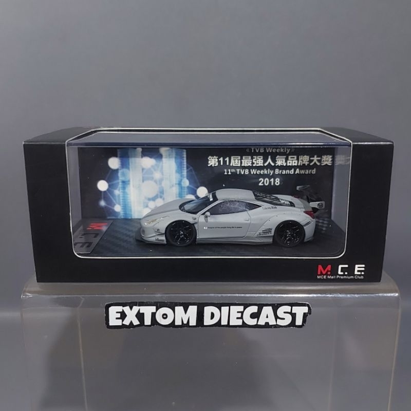 MCE Resin Ferrari 458 LBWK Zero Fighter Grey