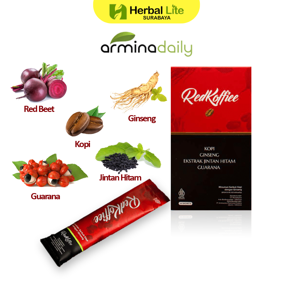 Kopi Stamina Red Koffiee Armina Daily Kopi Merah Original
