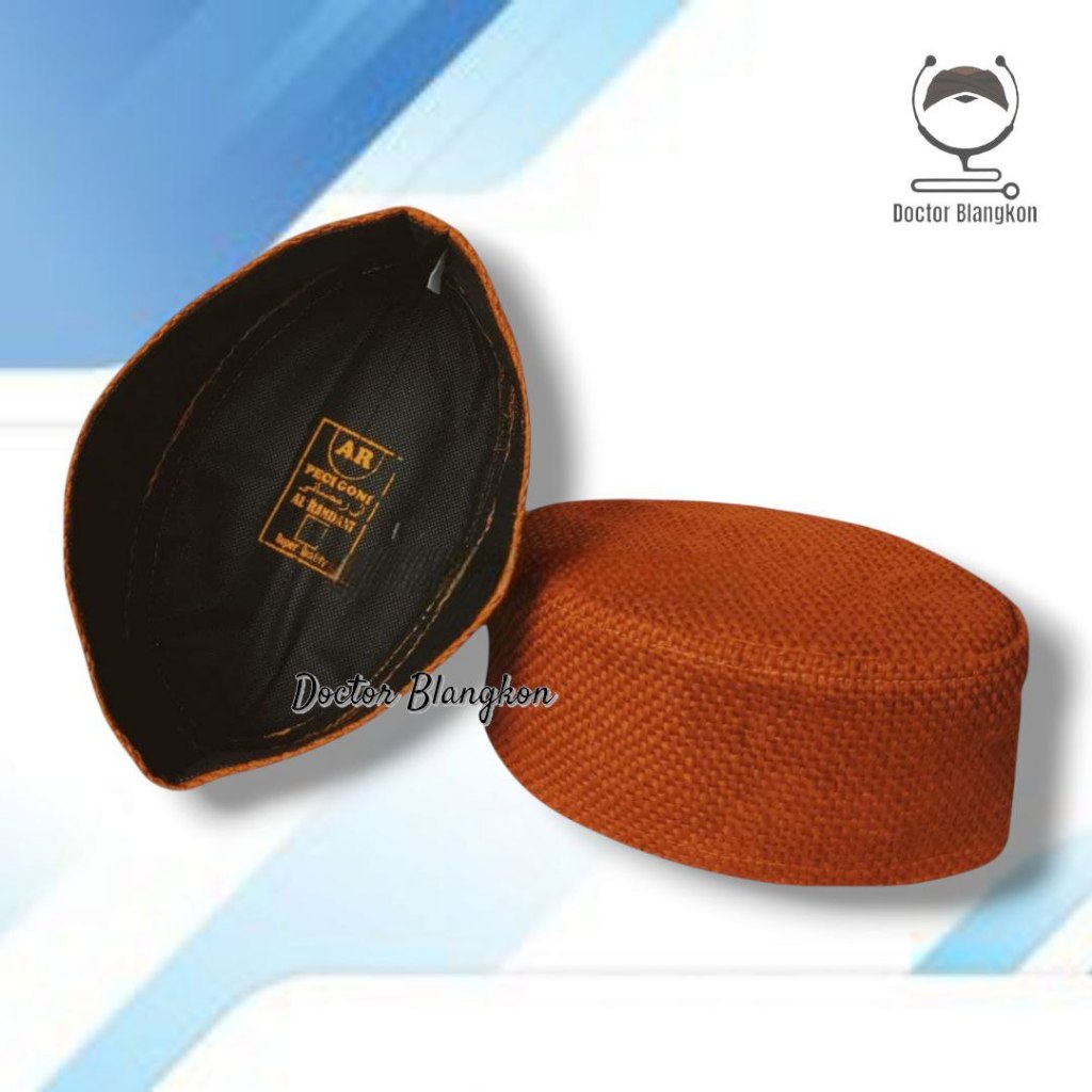 Peci Rajut Goni Murah Polos | Songkok Sholat Anak Laki Oval 9cm | Kopiah Pria Dewasa Santri Muslim