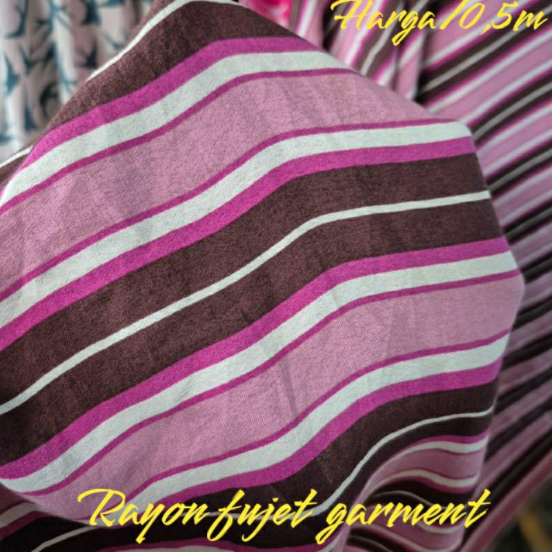 KAIN RAYON FUJET MOTIF SALUR - KAIN KATUN FUJET MOTIF SALUR - KAIN KATUN MOTIF SALUR HARGA/0,5M