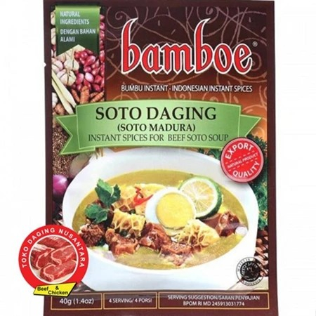 

BAMBOE BUMBU SOTO DAGING (SOTO MADURA) 40G