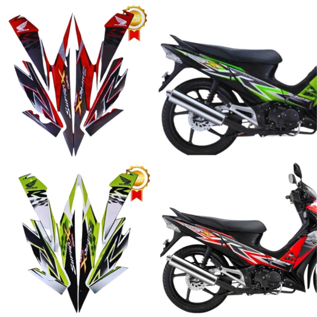 STIKER STRIPING HONDA SUPRA X 125 R 2010 LIS BODY MOTOR HONDA SUPRA X 125 R 2010