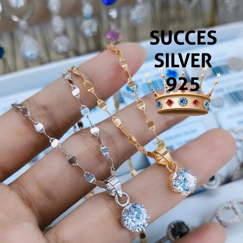 KALUNG PERAK ASLI 925 LAPIS EMAS VARIASI TOSCANO DAISY