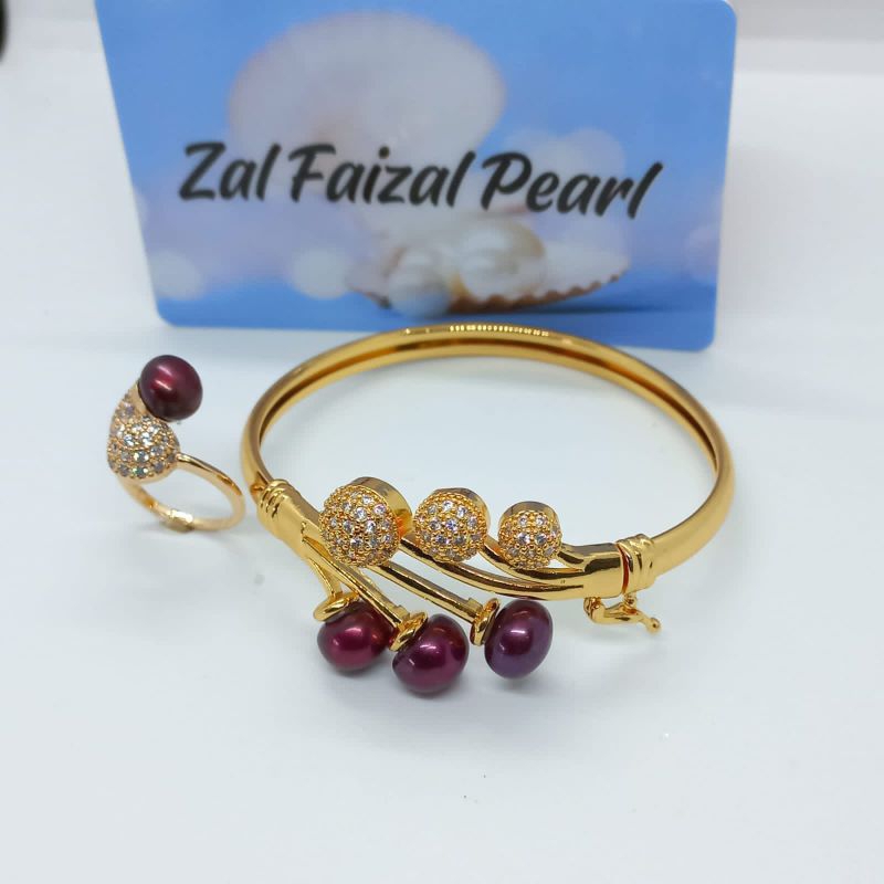 satu set mutiara air tawar asli lombok