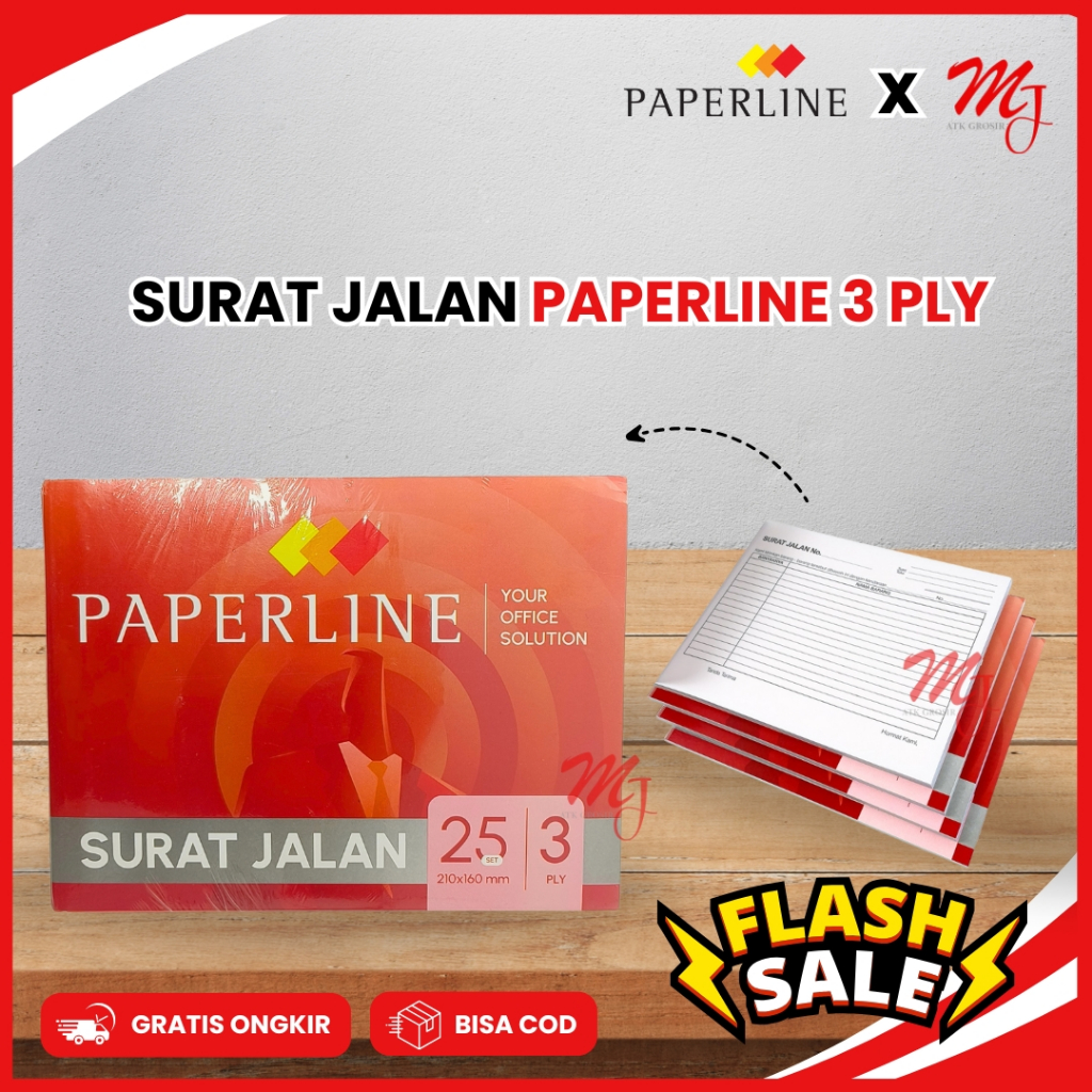 

(10 pcs) Nota Surat Jalan Paperline 3 Ply