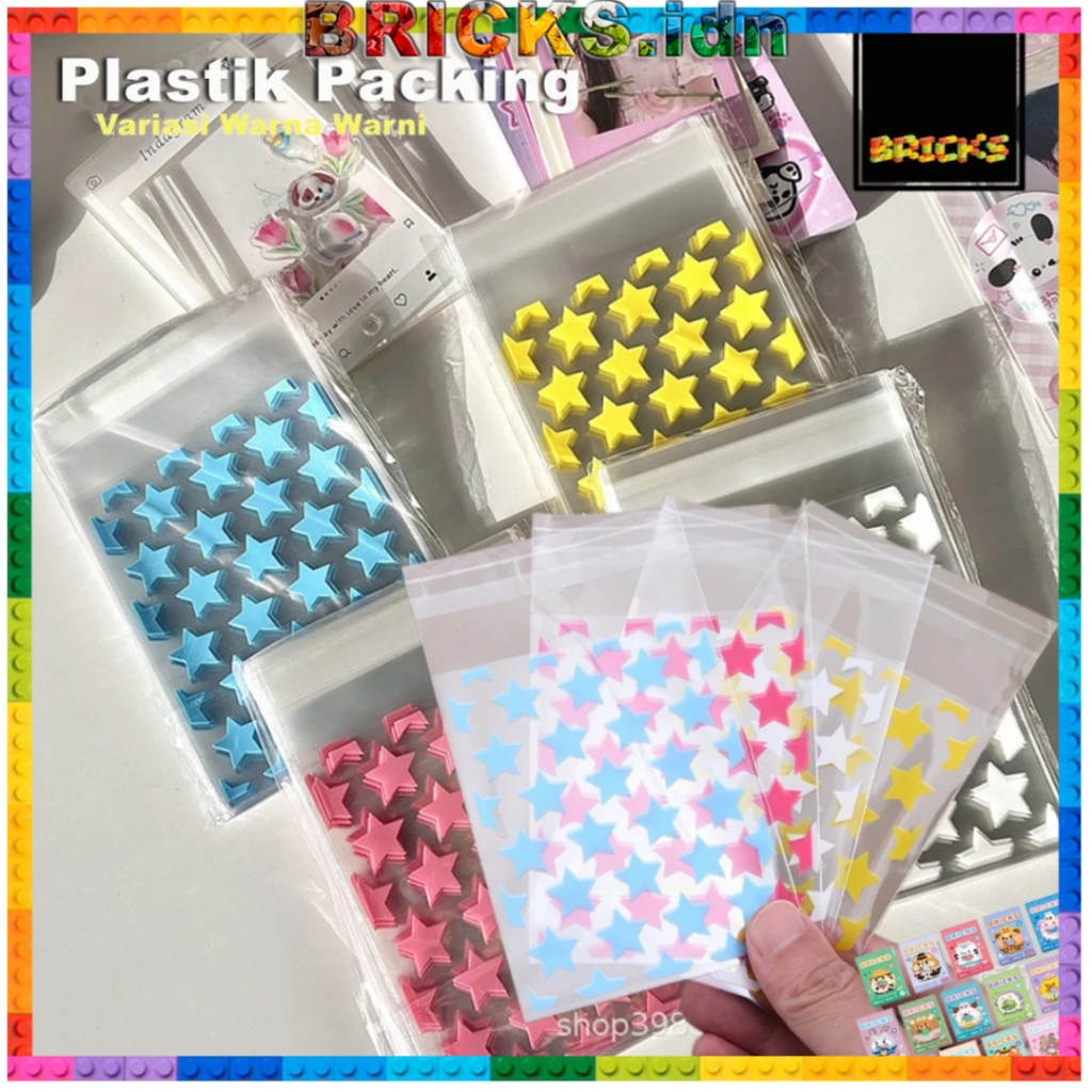 

Plastik Packing Bening Sleeve Cover Kartu Kpop Warna Warni Aesthetic