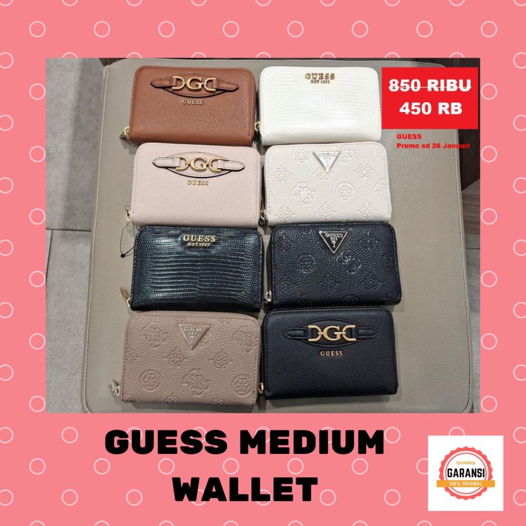 Dompet wanita sale GUESS MEDIUM WALLET 100% original