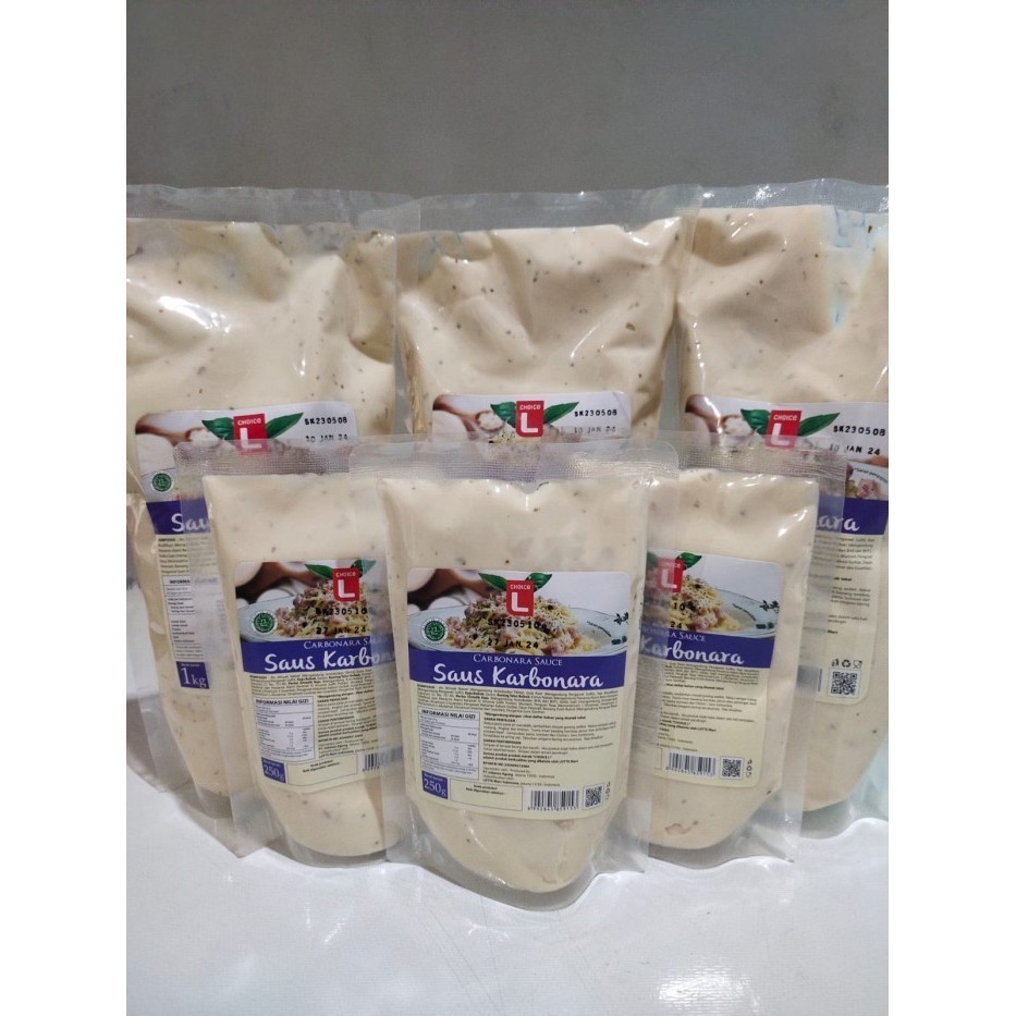 

Choice L Saos Karbonara 1kg/250gr Halal dan BPOM