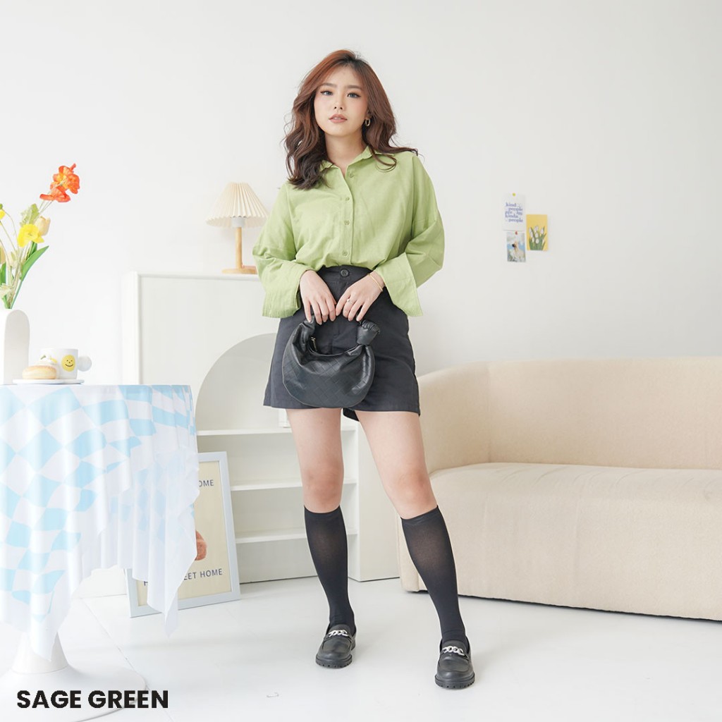 Kemeja Oversize Linen Oversized Shirt Leto
