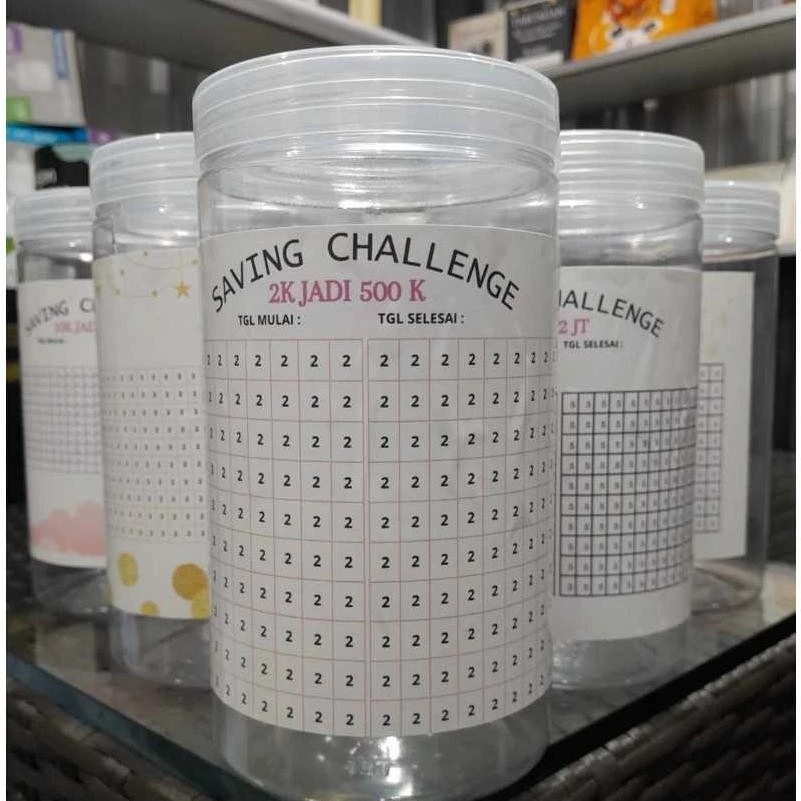 CELENGAN TARGET 2JT CELENGAN TARGET TOPLES PLASTIK-TABUNGAN UANG