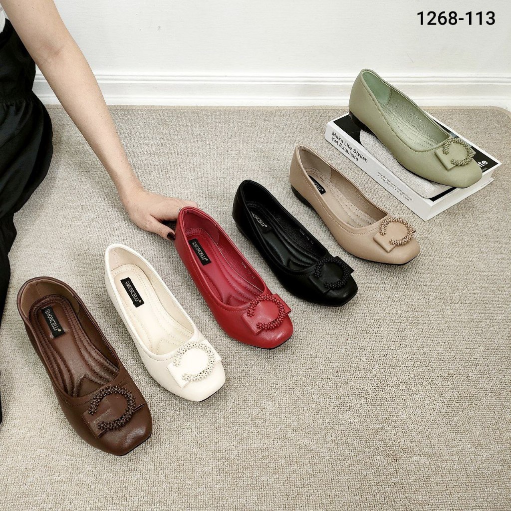 Ssy - Simoncelli Sepatu Big Size 41-44 & Small Size 36-40 Flatshoes Wanita mport Sepatu Kerja