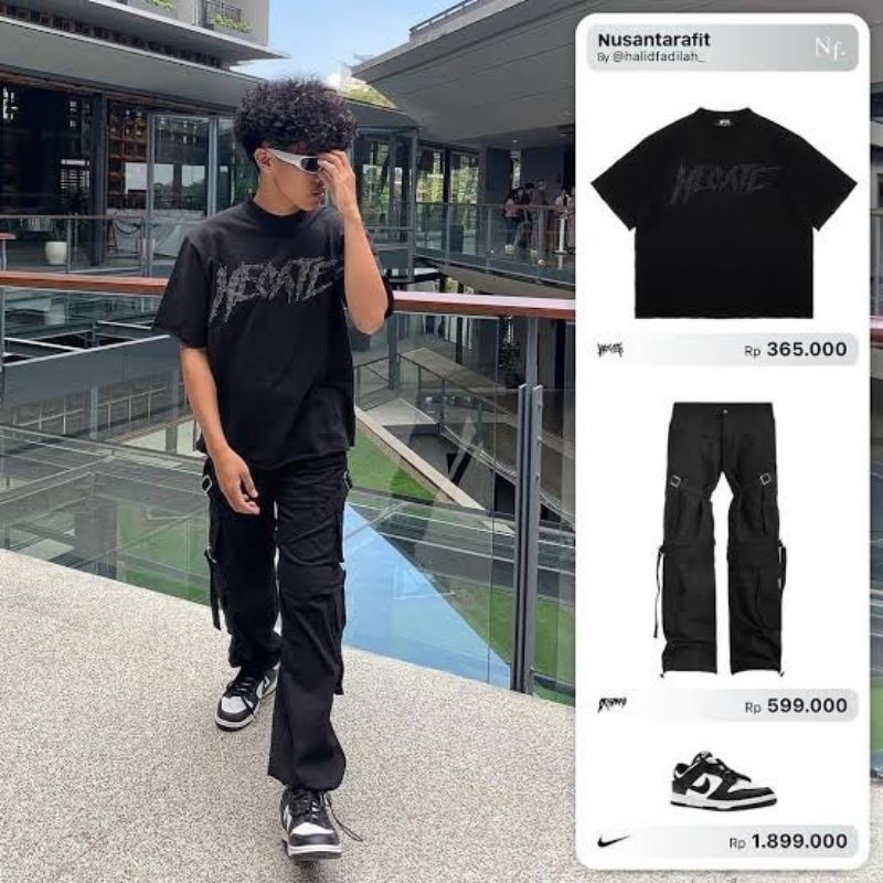 outfit Skena o thishrt black oversize