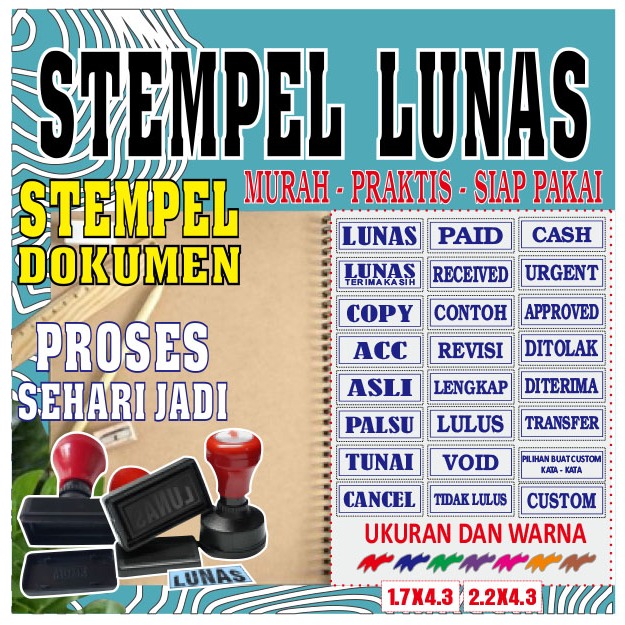 

Stempel Lunas Otomatis Tinggal Cap Hingga 250x Cap