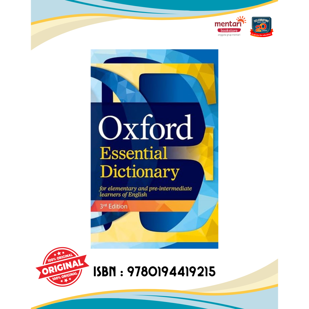 Oxford Essential Dictionary (3rd Edition) Pack | Kamus Bahasa Inggris
