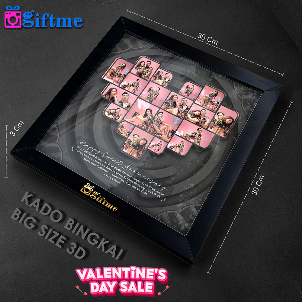 HAIKARL Giftme - Bingkai Foto Aesthetic - Kado Valentine - Kado Ulang Tahun Cewek Cowok - Kado