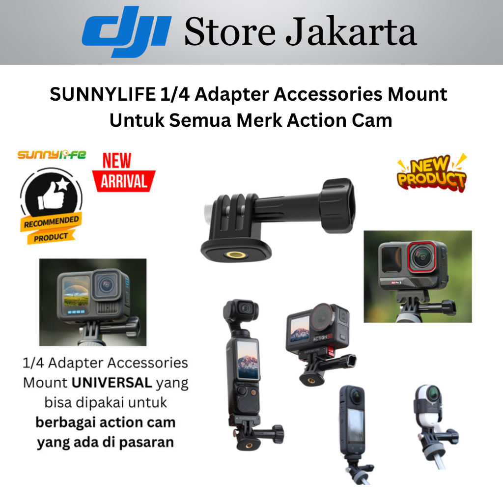 Tripod Mount Adapter Base DJI Osmo Action 6 Osmo Action 5 Pro Mounting DJI Action 4 GoPro Insta 360 