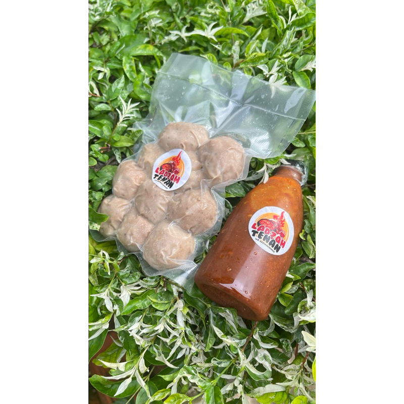 

Bundling baso mozarella isi 10 biji+ 1 botol sambel