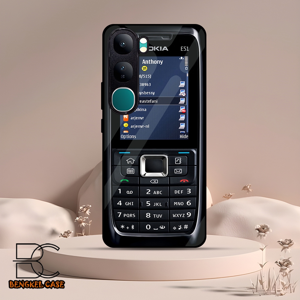 (BS40) Case Kilau Vivo V40 Lite 5G Casing Hp VIVO Pelindung Smartphone Motif NOKIA JADUL