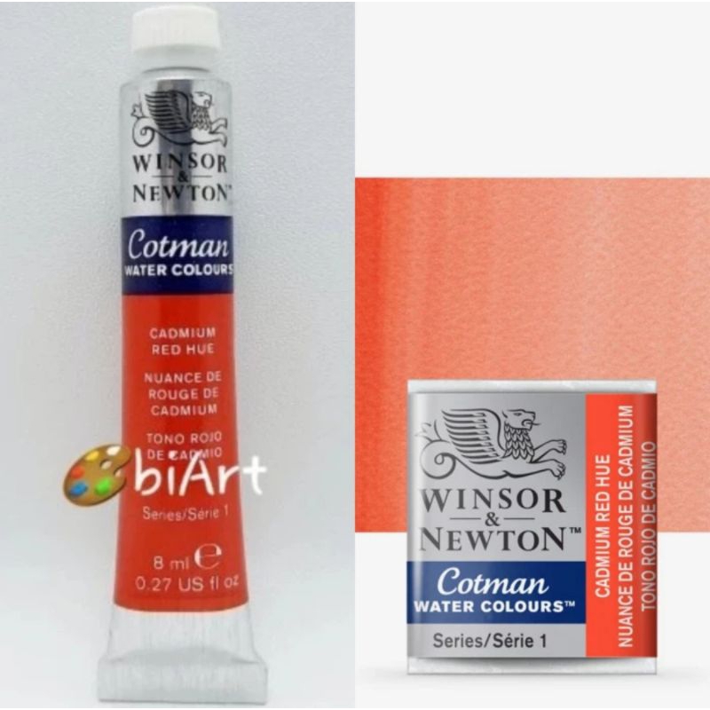 

Cat Air Cotman Water Colour Tube 8ml / Half Pan Cadmium Red Hue Winsor & Newton