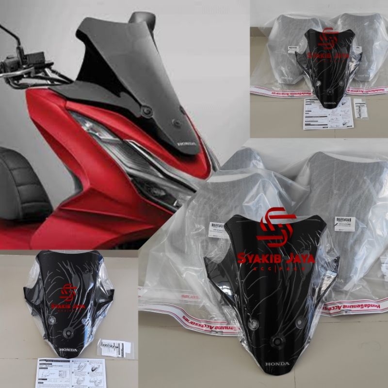 Visor Depan Windshield Honda PCX 160 KIZG ORIGINAL AHM