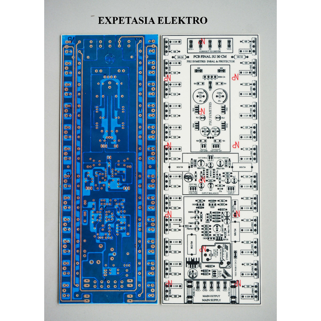 PCB FINAL FIBER 3U 30 CM 12 SET TOSHIBA + INBAL DAN PROTECTOR