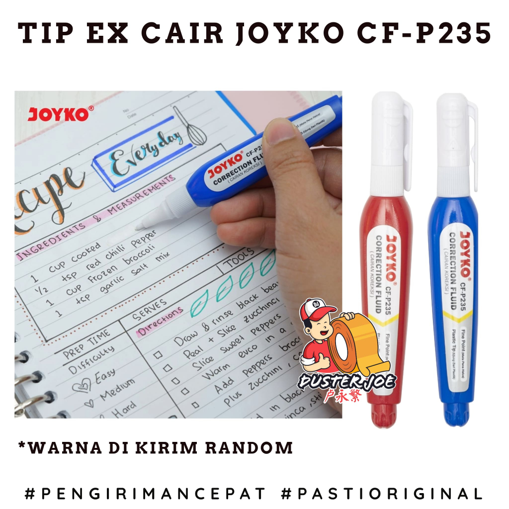 

Tip ex cair Joyko CF-P235 Correction Fluid Koreksi cair PER 1 PCS