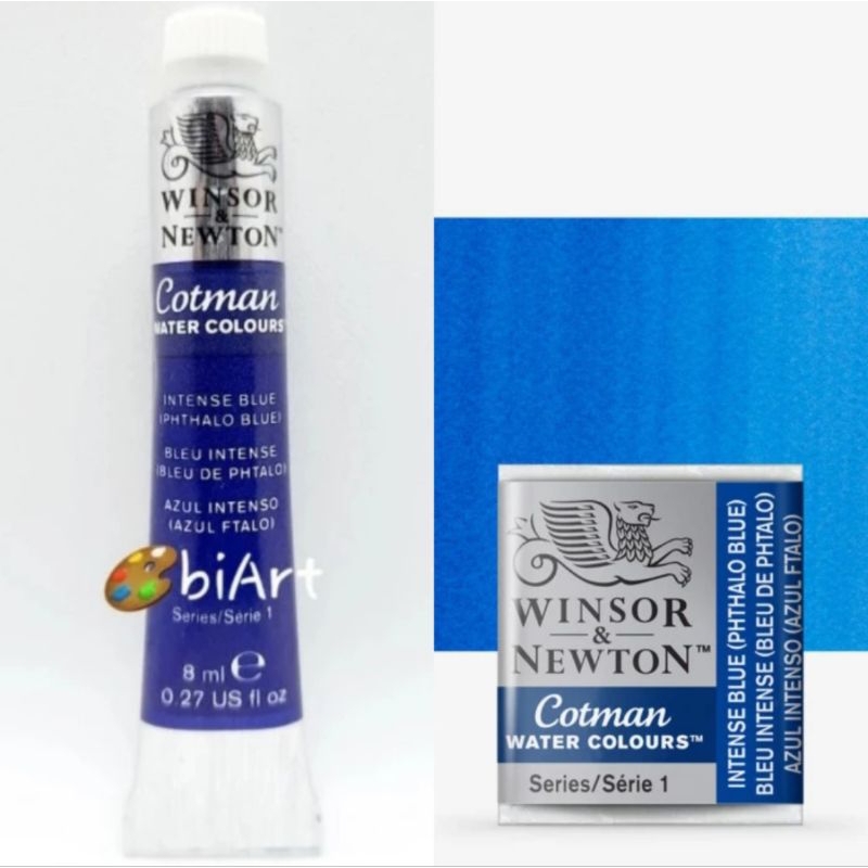 

Cat Air Cotman Water Colour Tube 8ml / Half Pan Intense Blue (Phthalo Blue) Winsor & Newton