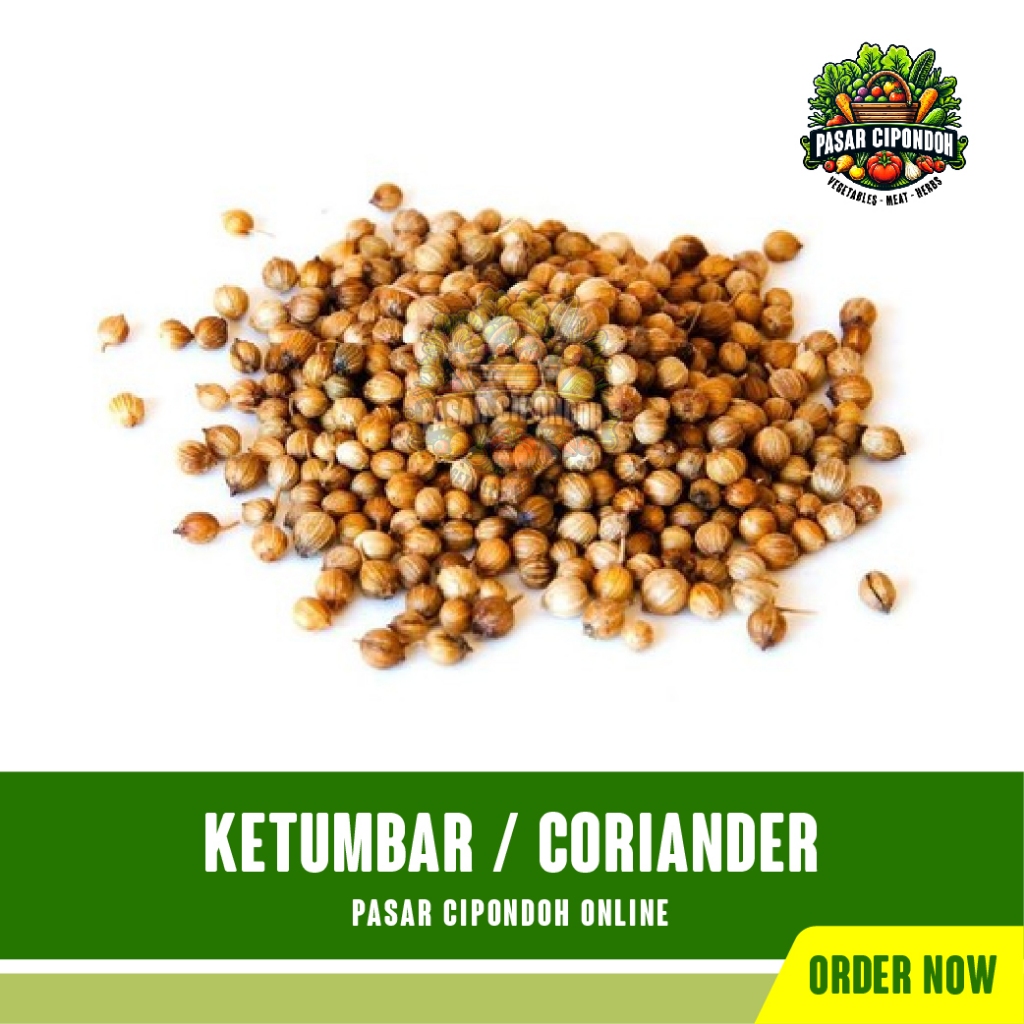 

Ketumbar Biji Rempah 100 gram / Coriander - Pasar Cipondoh Tangerang