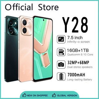 【Hp terbaru 2024】VIVO Y28 HP Murah Smartphone Handphone 7.5inci RAM 16GB+ROM 512GB Cuci Gudang Garan