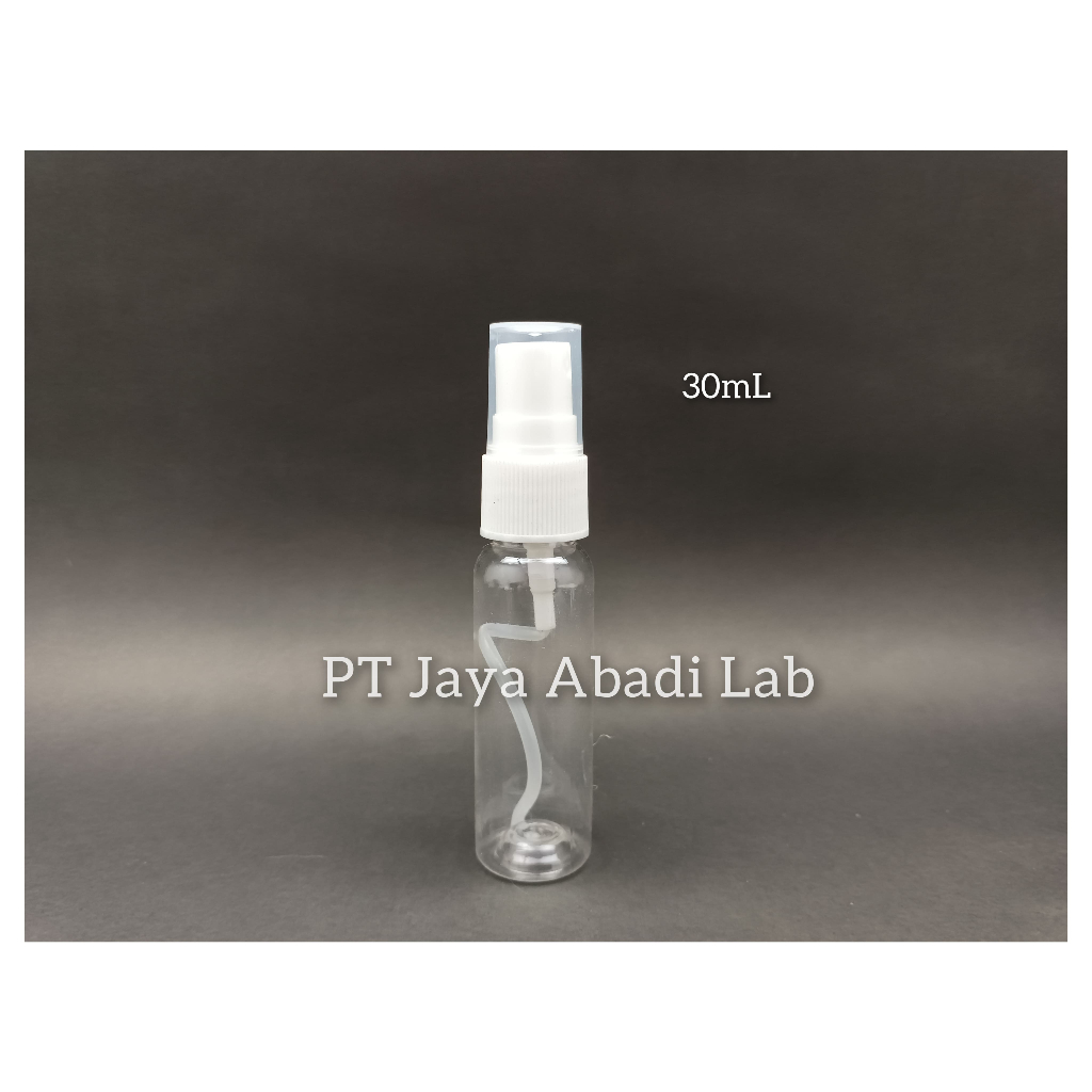 botol spray PET 30 ml 30ml 30cc 30 cc putih transparan clear