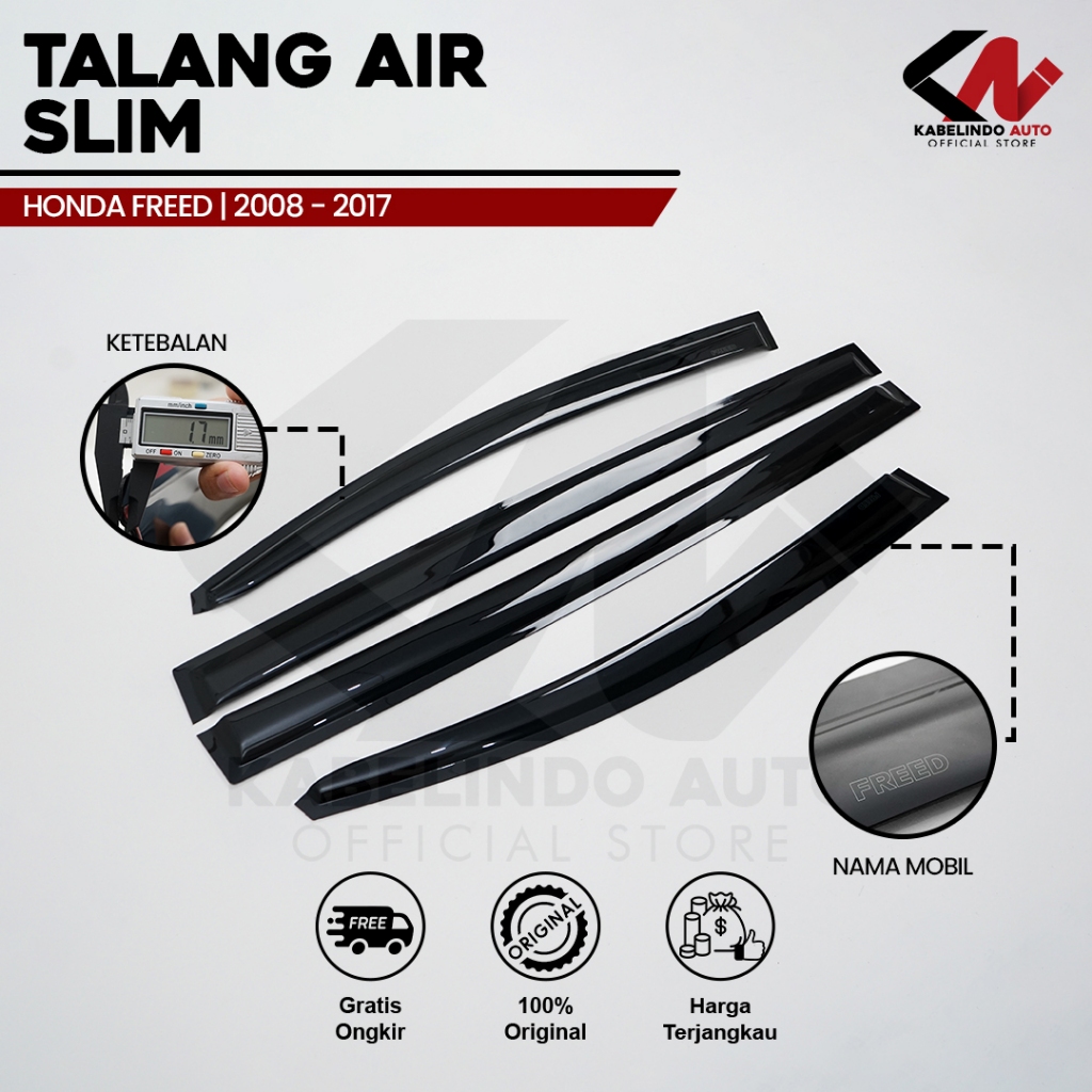 Talang Air tu Mobil Honda Freed 2008 - 2017 Model Slim 4 tu